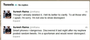 Raina Apology