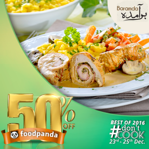 foodpanda, #Don'tCook, Best of 2016 23rd-25th Dec, Islamabad, Bramda