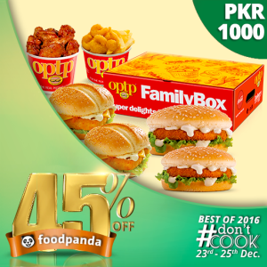 foodpanda, #Don'tCook, Best of 2016 23rd-25th Dec, Islamabad, OPTP